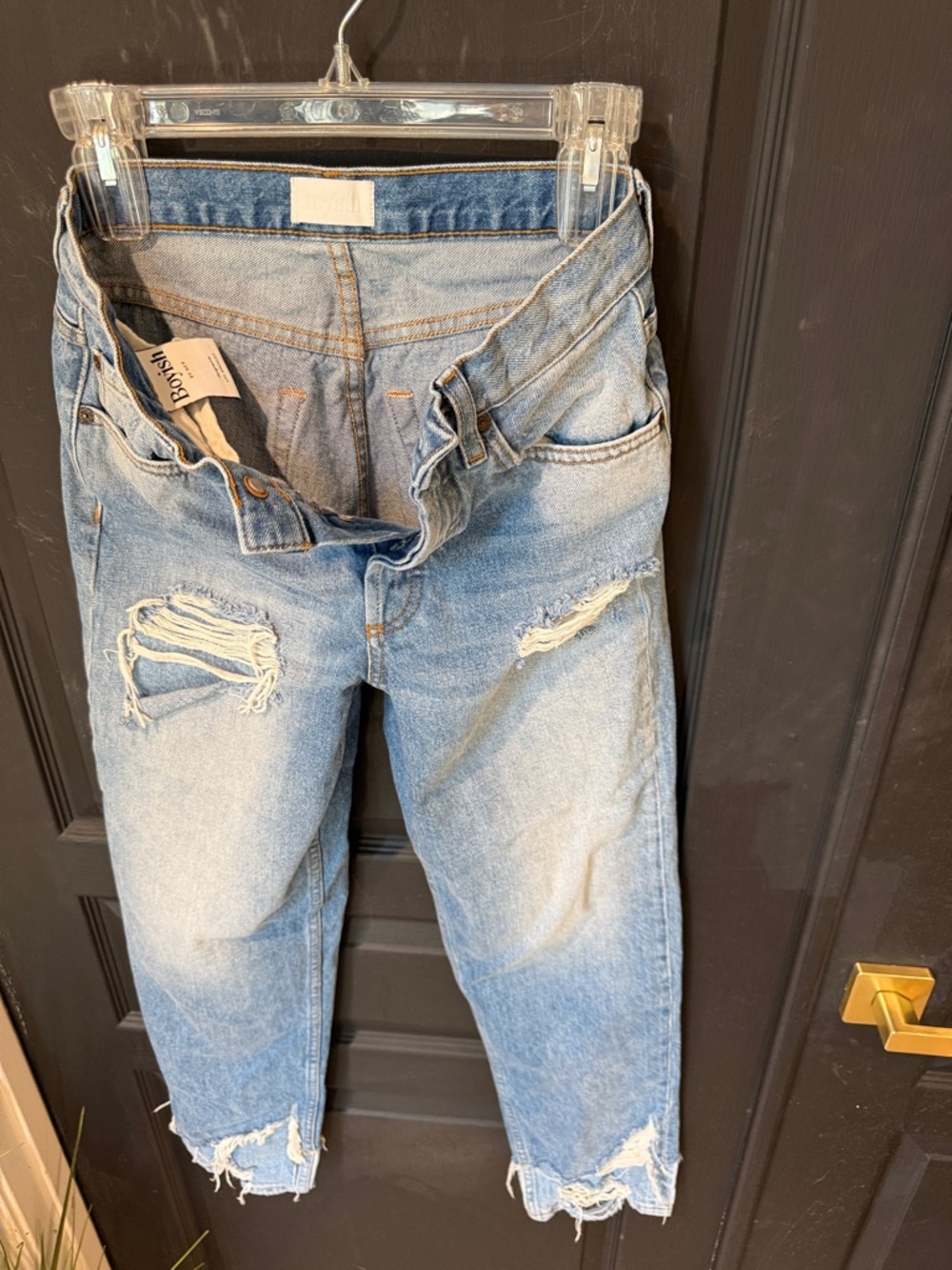 Boyish by HER    style: TOMMY. Light Blue Distressed women’s  Jeans 26